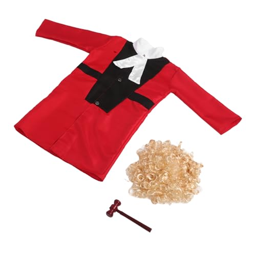 UPKOCH 1 Satz Richterkostüm Richterperücke Richterhammer Bühnenoutfit für Richterrobe Richter Perücke Richter Kostüm Anwaltskostüm für Plastik UPKOCH 1 Satz Richterkostüm Richterperücke Richterhammer Bühnenoutfit für Richterrobe Richter Perücke Richter Kostüm Anwaltskostüm für Plastik von UPKOCH