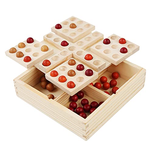 UPKOCH 1 Satz Rotierendes Fünf in Reihe Brettspiel aus Holz Interaktives Strategiespiel für Erwachsene und Tragbar für Drinnen und Draußen für Familienunterhaltung UPKOCH 1 Satz Rotierendes Fünf in Reihe Brettspiel aus Holz Interaktives Strategiespiel für Erwachsene und Tragbar für Drinnen und Draußen für Familienunterhaltung von UPKOCH