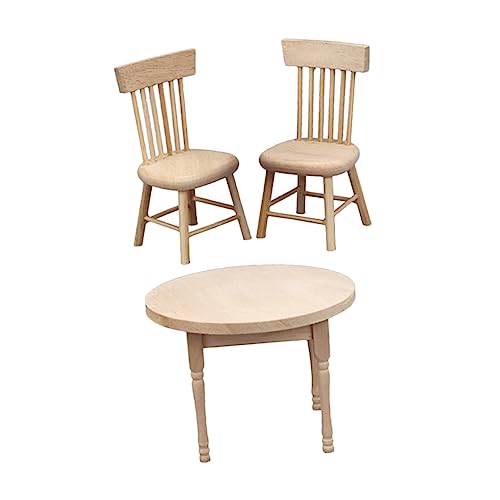 UPKOCH Puppenhausmöbel - 3-teiliges Miniatur-küchenset Mit Stuhl Und Tisch - Kleinkindspielzeug Für Puppenhäuser UPKOCH Puppenhausmöbel - 3-teiliges Miniatur-küchenset Mit Stuhl Und Tisch - Kleinkindspielzeug Für Puppenhäuser von UPKOCH