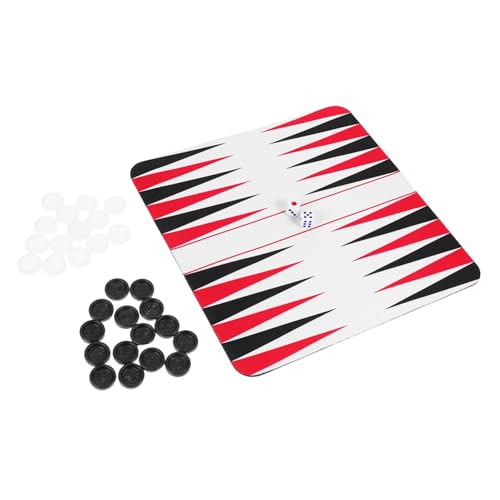 UPKOCH 1 Satz Satz Backgammon Roadtrip-Spiel Road Trip Brettspiel Flugzeug tragbares Spiel Reisespiel Brettspiele im Freien Road Trip Rucksackspiel Camping -Brettspiel Gummi von UPKOCH