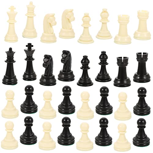 UPKOCH 1 Satz Schachfiguren Schachspiel Schachbrett Elektronisches Schachkonzept Schachbrett Schachuhr Kunststoffschach Schachfiguren Schach Für Brettspiel Schachersatz Brettspiele von UPKOCH