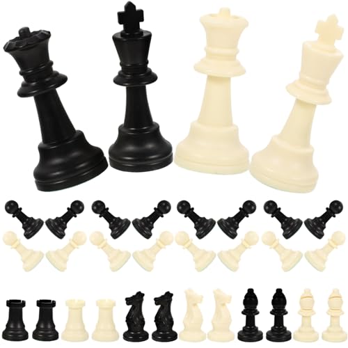UPKOCH 1 Satz Schachfiguren Schachtimer Schachbrett Konzeptspiel Pp Schach Kette Schachbrett Minischach Riesenschach Schachfiguren Schachersatz Kunststoff von UPKOCH