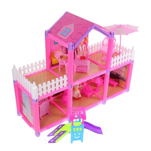UPKOCH Zusammenbauen Spielzeug Für Mädchen Kinder Pädagogische Burg Spielzeug Puppenhaus Möbel Set von UPKOCH