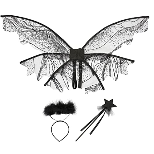 UPKOCH 1 Satz Schmetterlingsflügel Für Mädchen Fee Halloween-engelsflügel Mädchen Engelsflügel Kuckuck Engelsflügel Kostüm -engelsflügel Rollenspielgeleitungen Black Gittergewebe UPKOCH 1 Satz Schmetterlingsflügel Für Mädchen Fee Halloween-engelsflügel Mädchen Engelsflügel Kuckuck Engelsflügel Kostüm -engelsflügel Rollenspielgeleitungen Black Gittergewebe von UPKOCH