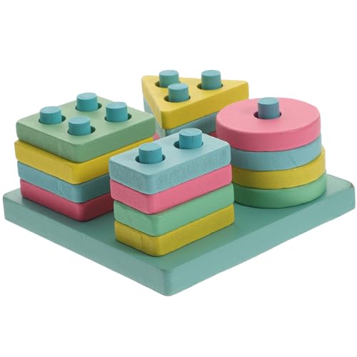 UPKOCH 1 Satz Shape-Matching-Spalte Puzzle rätselbuch kinderknallzeug laubsägen für holzbauklötze kognitive Spielsachen Holzbaustein hölzern Colorful UPKOCH 1 Satz Shape-Matching-Spalte Puzzle rätselbuch kinderknallzeug laubsägen für holzbauklötze kognitive Spielsachen Holzbaustein hölzern Colorful von UPKOCH