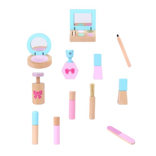 UPKOCH 1 Satz Simulation Kosmetiktasche Make-up-Kit für Prinzessinnen Mädchen tun so, als würden sie Make-up Spielen Mädchenspielzeug Mädchen Spielzeug Make-up-Taschen Spielhaus aus Holz von UPKOCH