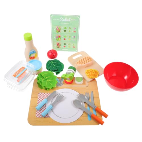 UPKOCH 1 Satz Simulierter Salat Schneidespielzeug für Kleinkinder Frühpädagogisches Schneiden von Essensspielzeug für Kleinkinder schneiden hölzern UPKOCH 1 Satz Simulierter Salat Schneidespielzeug für Kleinkinder Frühpädagogisches Schneiden von Essensspielzeug für Kleinkinder schneiden hölzern von UPKOCH