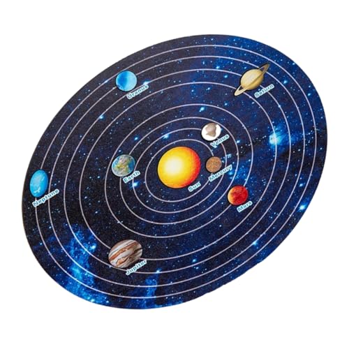 UPKOCH 1 Satz Sonnensystem-Puzzle Lernpuzzlespielzeug Planetenspielzeug für Kinder Spielzeug für Kleinkinder Kinder rätsel Holzpuzzles für Kinder Rätsel zum Sonnensystem Platz Modell von UPKOCH