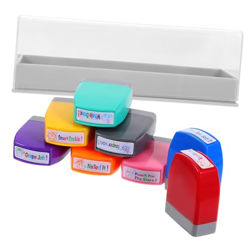 UPKOCH 1 Satz Stampfer Für Kleinkinder Briefmarken Aufkleber Lehrerstampfer Buchstempel Mehrzweck-kommentarstempel Multifunktionsstempel Personalisierte Stempel Etikett Abs UPKOCH 1 Satz Stampfer Für Kleinkinder Briefmarken Aufkleber Lehrerstampfer Buchstempel Mehrzweck-kommentarstempel Multifunktionsstempel Personalisierte Stempel Etikett Abs von UPKOCH
