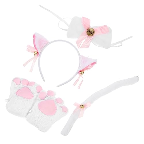 UPKOCH 1 Satz Süßer Anzug Cartoon-katzenkostüm Katzenhände Katzen-Stirnband Katzenfliege Katzen-Cosplay-kostüme Katzen-Rollenspiel-Cosplay-kostüm Plüsch Weiß UPKOCH 1 Satz Süßer Anzug Cartoon-katzenkostüm Katzenhände Katzen-Stirnband Katzenfliege Katzen-Cosplay-kostüme Katzen-Rollenspiel-Cosplay-kostüm Plüsch Weiß von UPKOCH