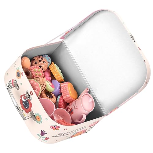 UPKOCH 1 Satz Tea Set for Toys Rollenspiele nähgarn pink Puppenhausdekoration Toy for The Teachers Toys for Dessertspiel für Kleinkinder vortäuschen Plastik von UPKOCH
