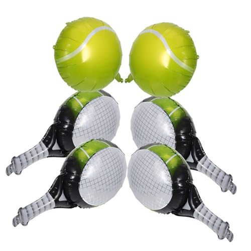 UPKOCH 1satz Tennis Ball Und Schläger Folienballons Teiliges Party-dekorations Sport-mottopartys Einfach Aufzuhängen Für Feiern Und Veranstaltungen Inklusive Tennisbällen Und UPKOCH 1satz Tennis Ball Und Schläger Folienballons Teiliges Party-dekorations Sport-mottopartys Einfach Aufzuhängen Für Feiern Und Veranstaltungen Inklusive Tennisbällen Und von UPKOCH