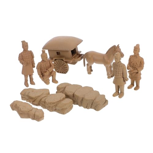 UPKOCH 1satz Mini Terrakotta Krieger Set Teiliges Desktop Dekorationsset Mit Pferdemodellen Handwerkskunst Für Sammler Für Nostalgische Heimdekoration UPKOCH 1satz Mini Terrakotta Krieger Set Teiliges Desktop Dekorationsset Mit Pferdemodellen Handwerkskunst Für Sammler Für Nostalgische Heimdekoration von UPKOCH