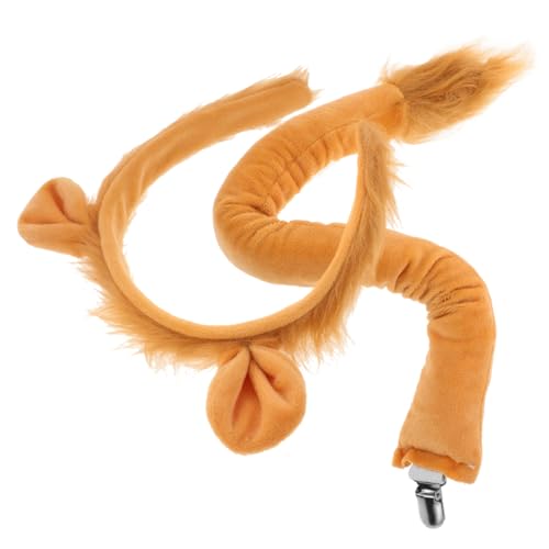 UPKOCH 1 Satz Tierstirnband Tier Ohren Kopfband Cosplay Kopfband Tierverkleidung Tierkopfband Haustier Löwenmähne Hundekostüm Hörner Tier-Cosplay-Kostüm Halloween-Tierschwanz Light Brown UPKOCH 1 Satz Tierstirnband Tier Ohren Kopfband Cosplay Kopfband Tierverkleidung Tierkopfband Haustier Löwenmähne Hundekostüm Hörner Tier-Cosplay-Kostüm Halloween-Tierschwanz Light Brown von UPKOCH