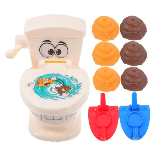 UPKOCH 1 Satz Toilettenspielzeug Kit Toilette Accessoires Dekoration Gadget-Toilette Gadget- Toiletten Spaß Poop-Spiel Fake Poop Streich Plastik von UPKOCH