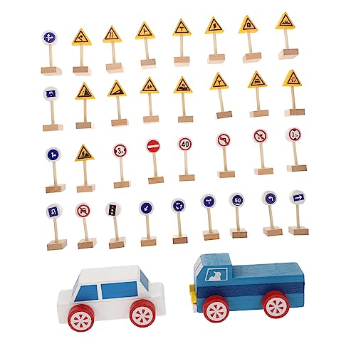 UPKOCH 1 Satz Verkehrszeichen Spielzeug Simulation von Verkehrszeichen Kleinkind-Eisenbahnspielzeug verkehrszeichen Kinder verkehrsschilder Kinder Kinderspielzeug Outdoor-Spielset Puzzle von UPKOCH