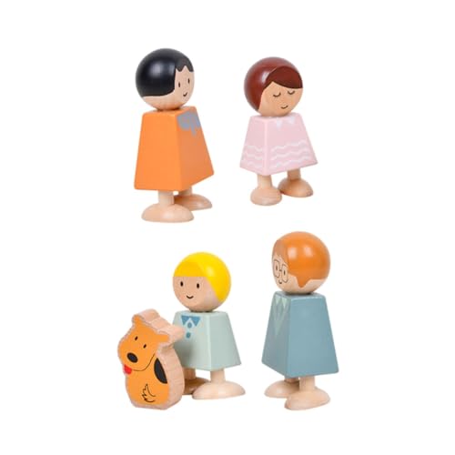 UPKOCH Holzklötze-Set – Spielzeug Mit Zeichenblöcken Für Die Früherziehung – Spielzeug Zur Kognition Von Familienbeziehungen von UPKOCH