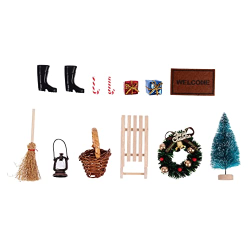 UPKOCH 11-teiliges Puppenhaus-weihnachtsdekorationsset Miniatur-Ornamente Miniatur-Ornament-kit von UPKOCH