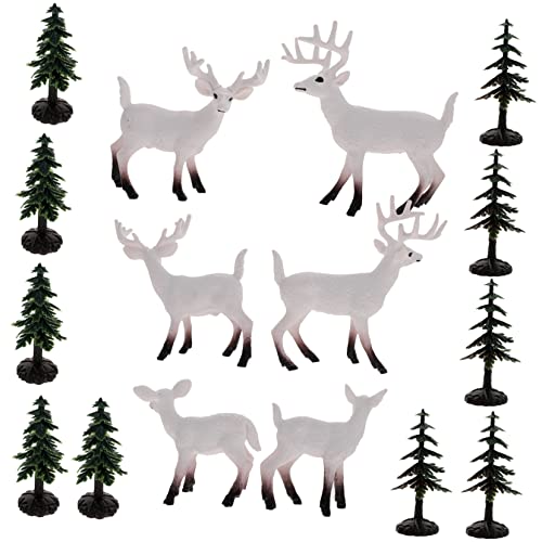UPKOCH 1 Satz Weißwedelhirsch-Modell Rentier Rentiere im Freien für Kleinkinder für kinderspielzeug Waldtiere Kleiner Hirsch Simulation Tiermodell PVC von UPKOCH