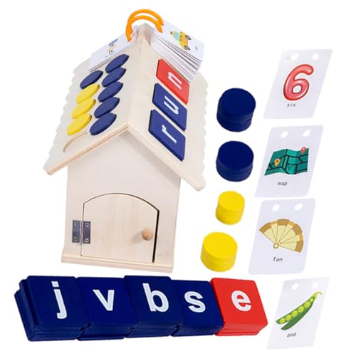 UPKOCH Lernspielzeug Für Kinder | Kognitives Buchstabenspielzeug Für Kinder | Buchstabier-Alphabet-hütte | Buchstaben-zuordnungsspiel UPKOCH Lernspielzeug Für Kinder | Kognitives Buchstabenspielzeug Für Kinder | Buchstabier-Alphabet-hütte | Buchstaben-zuordnungsspiel von UPKOCH