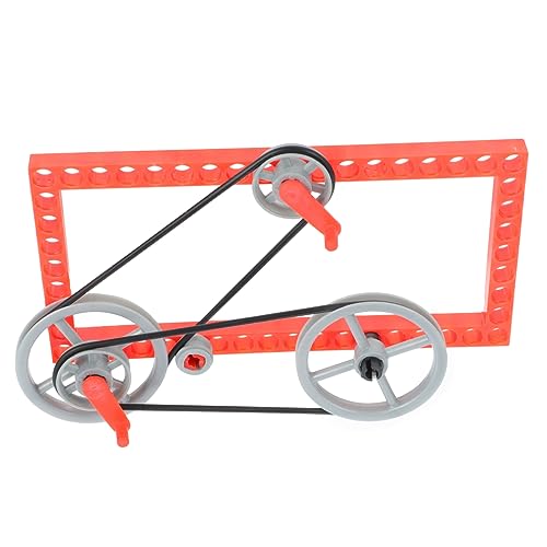 UPKOCH 1 Satz Zahnrad Riemenscheibe Gadgets Bausatz Zubehör zappeln experimentierkasten kindererziehung Kinderfahrrad-Ausrüstungsmodell pädagogisches Modell für Abs Colorful von UPKOCH