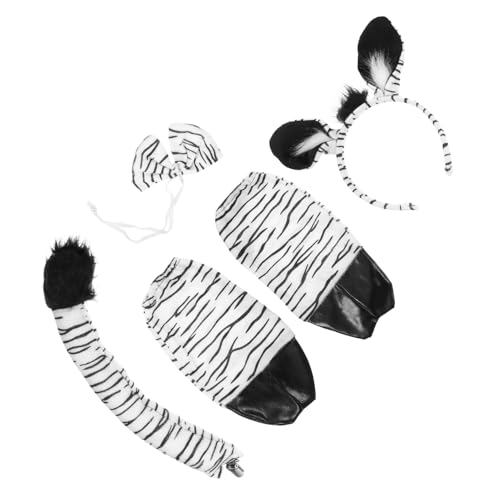 UPKOCH 1 Satz Zebrakostüm Bananenkostüm Dschungeltier-Cosplay-Outfit binden Maske Affenkostüm Fasching verkleidung faschingskostum Zoo-Party Party-Kopfschmuck Cosplay-Stirnbänder Stoff von UPKOCH