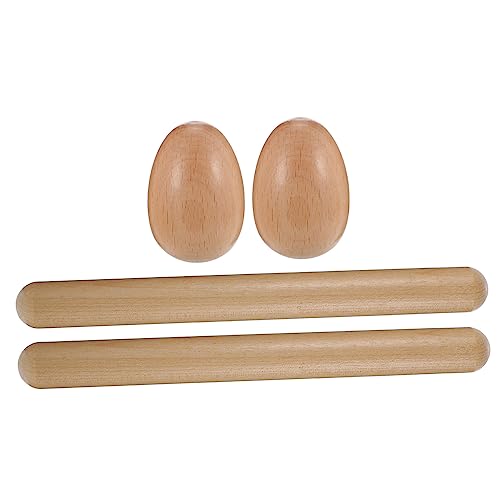UPKOCH 1 Satz Zubehör Für Schlaginstrumente Eierbecher Kleinkinderinstrumente Für Schlaginstrumente Rhythmussticks Für Musikinstrumente Für Kleinkinder Holz von UPKOCH