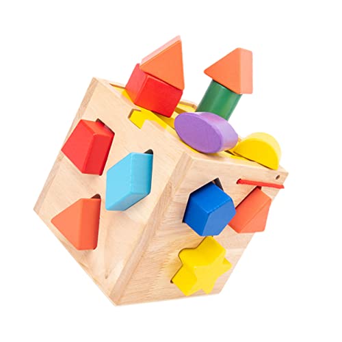 UPKOCH 12-Loch-intelligenzbox-Spielzeug Für Jungen Und Mädchen Form-Matching-blöcke Tolle Additionsblöcke Sensorisches Spielzeug von UPKOCH