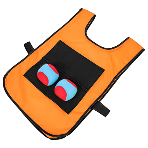 UPKOCH 1 Satz klebriges Ziel interaktives kinderspielzeug Toys Outdoor- für Flugzeugspielzeug Klebeweste für den Ball Partyspielzeug im Freien Stoff Orange von UPKOCH