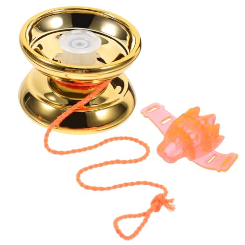 UPKOCH 1 Satz lustiges Jo-Jo- Zappelspielzeug Spielzeugball zappelnde Kinderspielzeug Kleinkind Spielzeuge mit -Bällen kleine Jo-Jo-Bälle Aluminiumlegierung Golden von UPKOCH