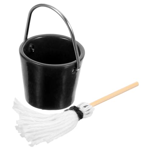 UPKOCH Miniatur Mopp Eimer Set Realistische Reinigung Spielzeug Dekorative Mini Zubehör UPKOCH Miniatur Mopp Eimer Set Realistische Reinigung Spielzeug Dekorative Mini Zubehör von UPKOCH