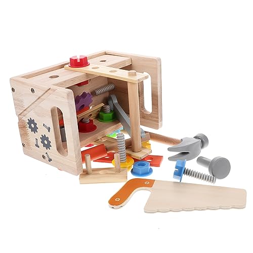 UPKOCH Werkzeugset Für Jungen Und Mädchen Lernspielzeug Handwerkzeugkasten Spielzeug Kognitive Fähigkeiten Für Jungen Und Mädchen von UPKOCH