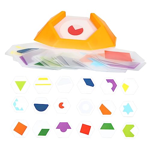 UPKOCH 1 Schachtel Denkspiel Speicher Tangram-denkaufgaben 3D-Form-Puzzle Manipulatives Formpuzzle Memory-lernspiel Spielzeug Gehirnspielzeug Lernspielzeug Kleinkind Rätsel Junge Plastik von UPKOCH