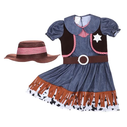 UPKOCH Westernkostüm Für Teenager-mädchen – Cowgirl-verkleidung Stylisches Halloween-Outfit Weich Und Atmungsaktiv Für Angenehmen UPKOCH Westernkostüm Für Teenager-mädchen – Cowgirl-verkleidung Stylisches Halloween-Outfit Weich Und Atmungsaktiv Für Angenehmen von UPKOCH