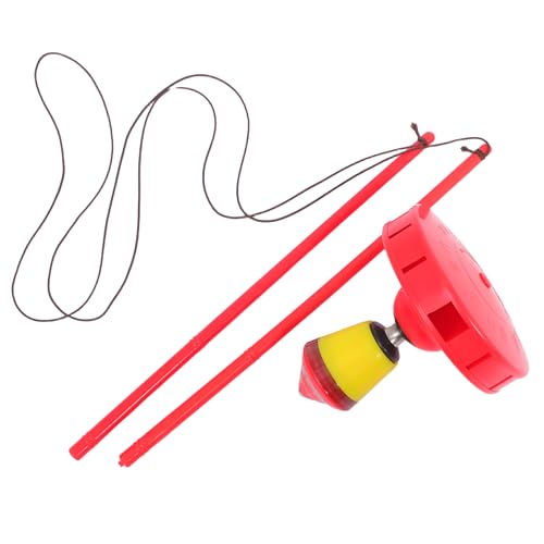 UPKOCH 1 Set Diabolo: Einseitiges Diabolo-Spielzeug mit Stoßdämpfenden Lagern für Stabiles Drehen – Traditionelles Chinesisch für Jongliervorführungen im Freien, Rot, 15 cm von UPKOCH