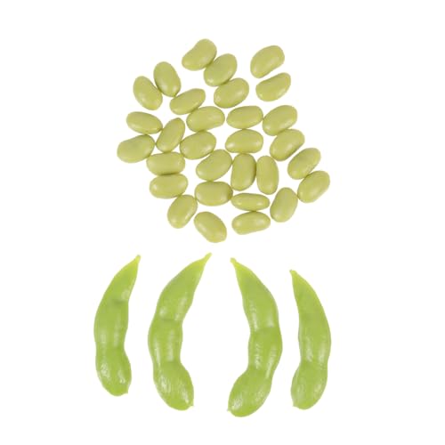 UPKOCH 1 Set Emulational Bean Faux Künstliche Grüne Bohnen Grünes Realistische Lebensmittel Requisiten Indoor Sojabohnen Lebensechte Edamame Gefälschte Edamame Simulation Gemüse von UPKOCH