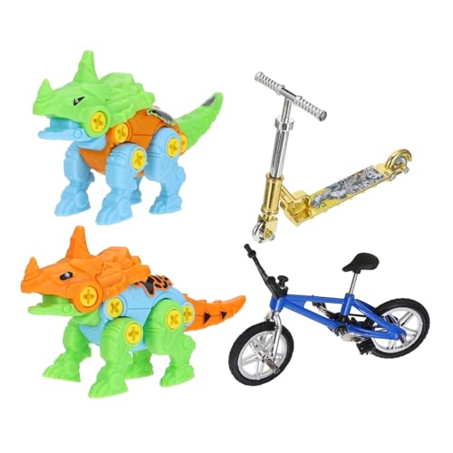 UPKOCH 1 Set Fingerbike Set Skateboard Fingerbikes Roller Mini Fingerbike Winziges Fahrradspielzeug Mini Scooter Fingersportspielzeug Skateboard DIY Fingerspielzeug Kunststoff Bunt von UPKOCH