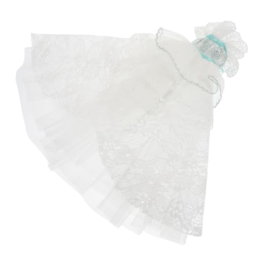 UPKOCH Mini-formalkleid Für 30 cm Große Puppen – Spitzen- Und Absatzdekor Elegantes Mädchenkleid Als Foto-Requisite von UPKOCH