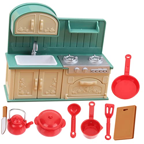 UPKOCH 1 Set Herdspachtel Modellspielzeug Tiny Homes Kleines Kleines Tiny Houses Mini Küchenzubehör Miniatur Küchenutensilien Mini Puppenhaus Küche Aus von UPKOCH