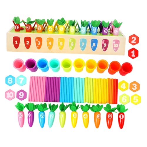 UPKOCH Spielzeug Für Kinder Lernspielzeug-Set Holzzahlen Sortierblöcke Früherziehung Für Kleinkinder UPKOCH Spielzeug Für Kinder Lernspielzeug-Set Holzzahlen Sortierblöcke Früherziehung Für Kleinkinder von UPKOCH