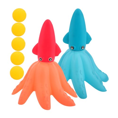 UPKOCH 1 Set Interaktives Kraken Ballwerfer Spiel Für Kleinkinder Kraken Fang Und Pop Für Draußen Fangspiel Kraken Ballspiel Tragbarer Ballwerfer von UPKOCH