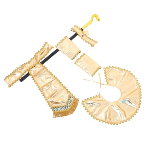 UPKOCH 1 Set Kleidungszubehör Halloween Outfit Für Festivals Imitiertes Kostüm Party Cosplay Zubehör Party Requisite Ägyptisches Zubehör Bauchmuskeln Golden von UPKOCH