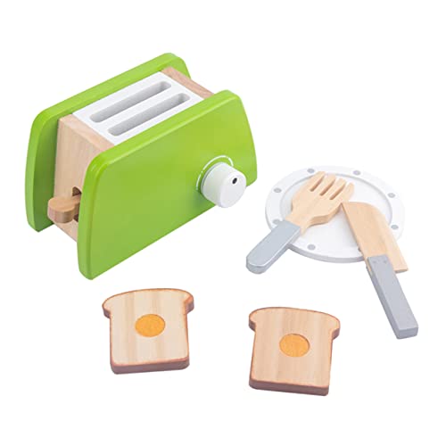 UPKOCH 1 Set Koch Und Essküchenset Puppenhaus Freunde Partygeschenke Für Kochspielzeug Lernspielzeug Interaktionsspielzeug Kinderspielzeug Holz Grün von UPKOCH