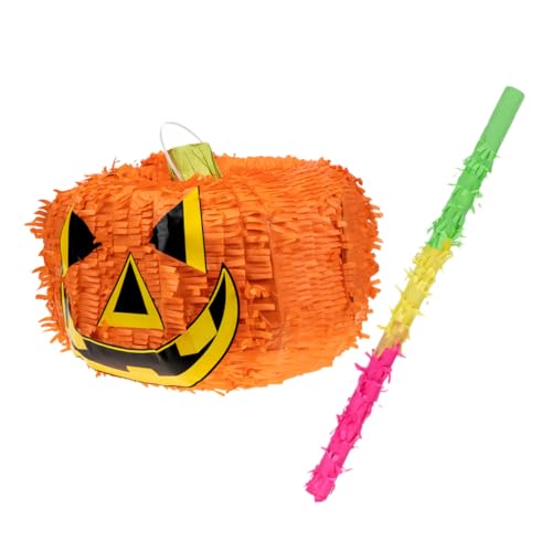 UPKOCH 1 Set Kürbis Piñatas Gruseliger Kürbiskessel Halloween Luftschlangen Aufblasbare Piñata Halloween Dekorationen Für Party Kürbisse Halloween Party Aufkleber Konfetti Füller von UPKOCH