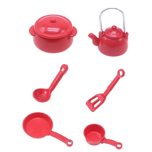 UPKOCH 1 Set Mini Backen Kunststoff Rot Mini Kochgeschirr Mini Geschirr Modell Mini Küche Decor UPKOCH 1 Set Mini Backen Kunststoff Rot Mini Kochgeschirr Mini Geschirr Modell Mini Küche Decor von UPKOCH