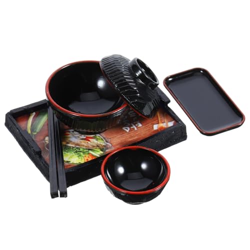 UPKOCH 1 Set Mini Saugschüsseln Für Japanische Puppenhäuser Spielzeugküche Kleiner Mülleimer Puppenhausmöbel Für Mädchen Miniatur Sushi Figuren Toiletteneimer Spiellebensmittel von UPKOCH