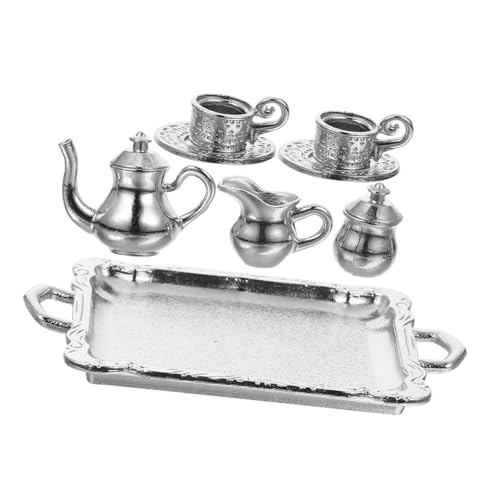 UPKOCH 1 Set Mini Teeservice Teedose Teetasse Miniatur Teezubehör Küche Rollenspiel Mini Miniatur Utensilien Miniatur Metallgeschirr Legierung UPKOCH 1 Set Mini Teeservice Teedose Teetasse Miniatur Teezubehör Küche Rollenspiel Mini Miniatur Utensilien Miniatur Metallgeschirr Legierung von UPKOCH