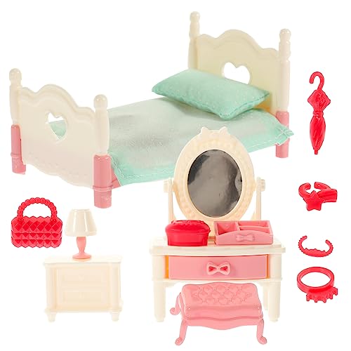 UPKOCH 1 Set Mini Zubehör Kunststoff Puppe Möbel Schlafzimmer Puppenhaus von UPKOCH