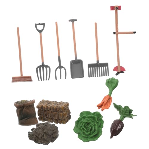 UPKOCH 1 Set Miniatur-Bauernhof-Werkzeuge, Mini-schaufeln, Rechen, Gartengeräte, Feengarten, Puppenhaus-zubehör, Kleine Ornamente, Harz-Modell Für Sandtisch, Mikro-Landschaft UPKOCH 1 Set Miniatur-Bauernhof-Werkzeuge, Mini-schaufeln, Rechen, Gartengeräte, Feengarten, Puppenhaus-zubehör, Kleine Ornamente, Harz-Modell Für Sandtisch, Mikro-Landschaft von UPKOCH