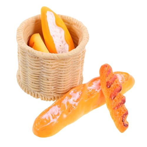 UPKOCH 1 Set Miniatur Lebensmittel Und Spielmodell Überraschungsspielzeug Puppenhaus Brot Heim Set Snack Künstliches Mini Ornament Puppenhaus Lebensmittelmodell Gefälschte von UPKOCH